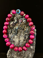 Evil Eye Style Beaded Bracelets – Handmade Natural Stone Protection
