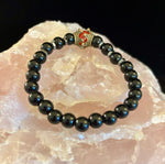 Crowned Energy Protection Bracelet – 8mm Natural Stone Beads (Multiple Colors Available)
