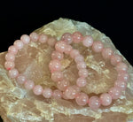 Rose Quartz Healing Bracelet – Love • Compassion • Emotional Balance (8mm, 10mm, 12mm Beads)