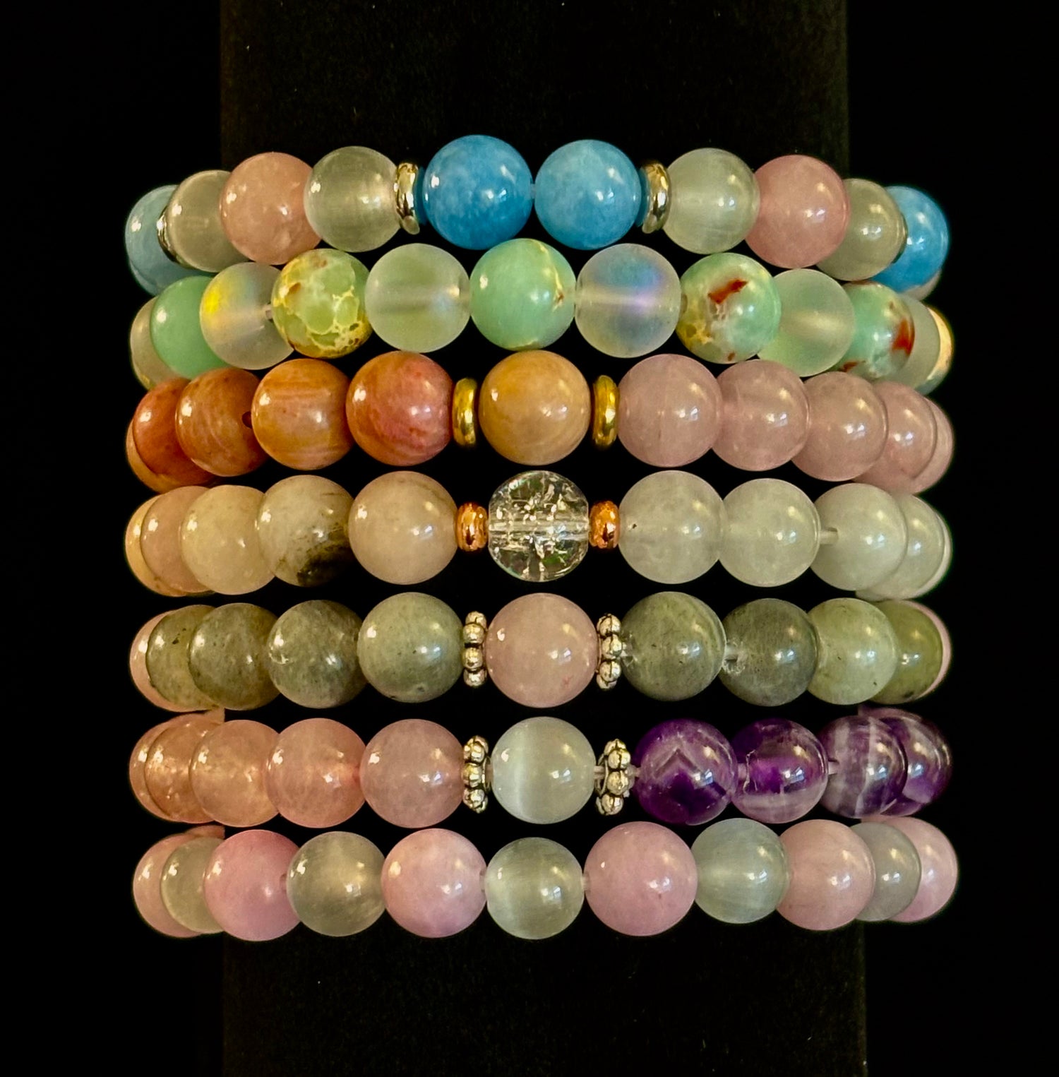 Vintage Boho Style Beaded Bracelet – Earthy Vibes, Ethereal Glow