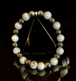 White Howlite & Hematite Energy Protection Bracelet