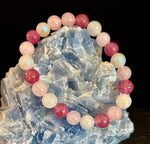 Attracting Love Bracelet – Moonstone, Rose Quartz & Strawberry Quartz