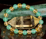 Citrine & Green Aventurine Natural Stone Bracelet