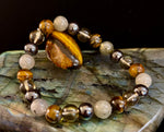 Bohemia Tiger's Eye & Labradorite Protection Bracelet – Medium Wrists
