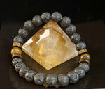 Volcanic Strength Bracelets – Lava Stone with Tiger Eye or Lapis Lazuli (Natural Energy Jewelry)