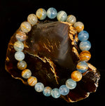 Aquatine Lemurian Calcite Bracelet – 8mm Beads | 7.5" Stretch Fit