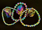 Rainbow Hematite Aura Energy Bracelet – Small Wrist Fit