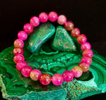 Watermelon Crystal Beaded Bracelet – Joyful Energy & Heart Healing 🍉✨