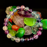 Natural Fluorite Spiritual Healing Bracelet – 6mm, 8mm or 10mm Gemstone Beads