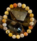 Crazy Lace Agate Bracelet – 8mm Beads for Joy, Vitality & Balance (Medium Wrists)