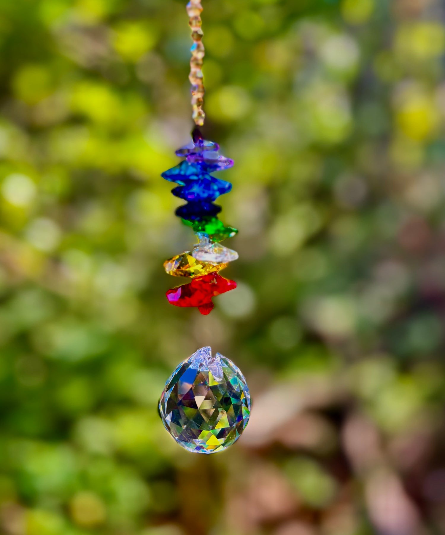 Crystal 7 Chakra Suncatcher– Balance, Harmony & Global Energy