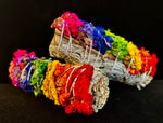 7 Chakra Sinuata Flower White Sage Smudge Bundle