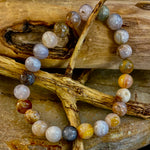 Bamboo Jasper Energy Bead Bracelet – Strength • Grounding • Stability (8mm, Large Wrists)