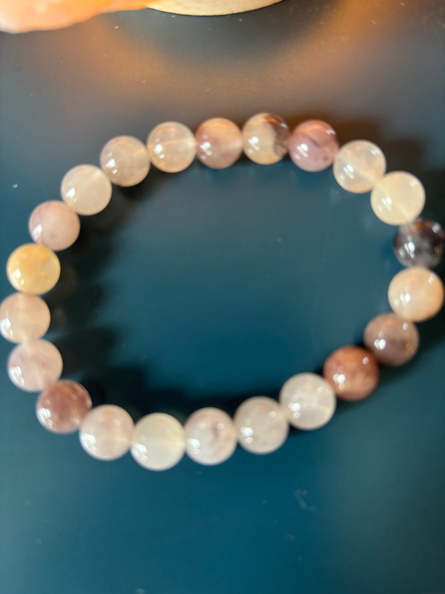 Elegant Natural Stone Crystal Bracelet – Soothing Energy and Timeless Style