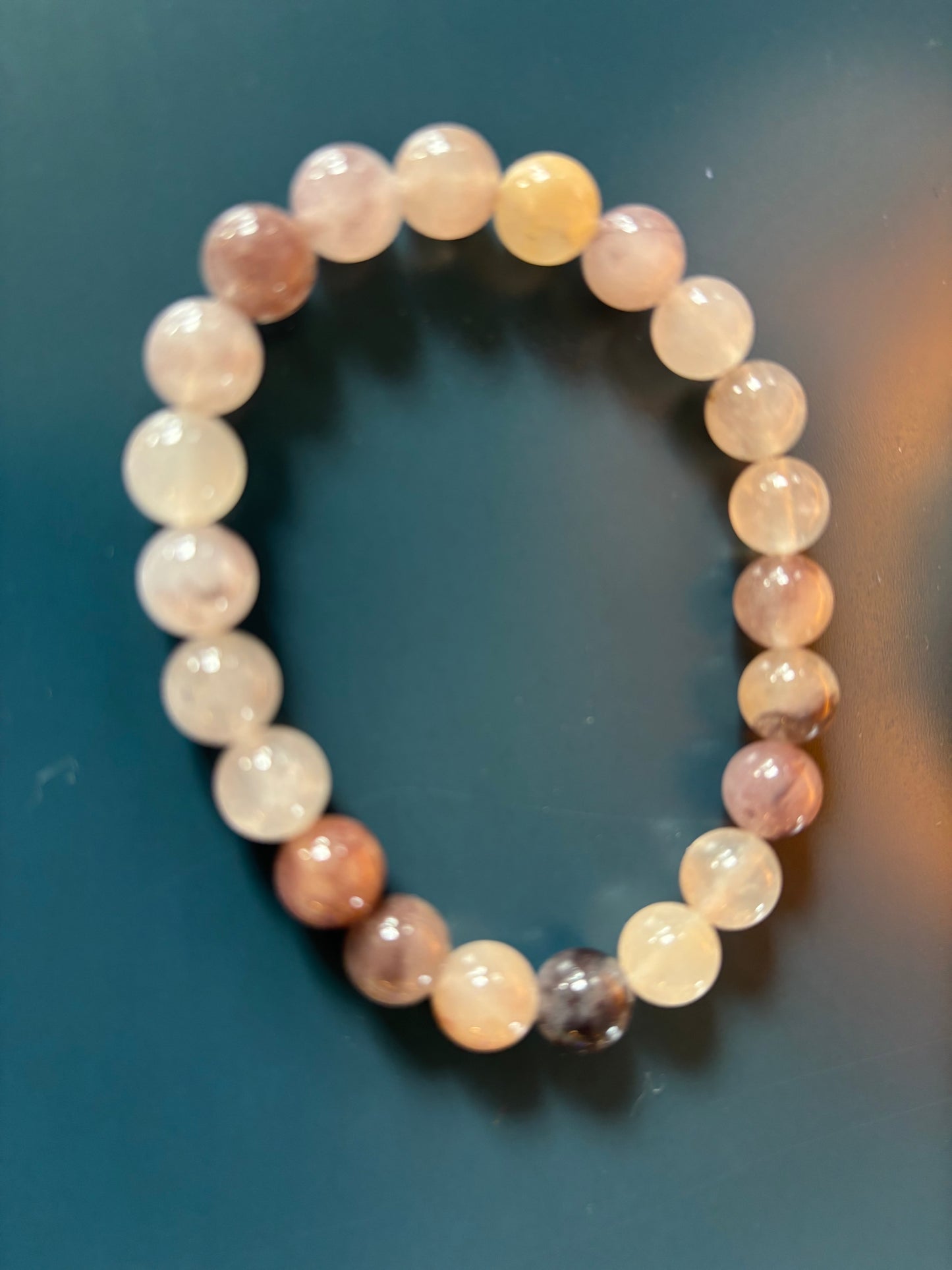 Elegant Natural Stone Crystal Bracelet – Soothing Energy and Timeless Style
