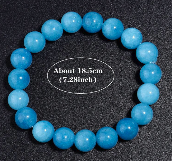 Blue Apatite Beads Bracelet - Enhance Creativity