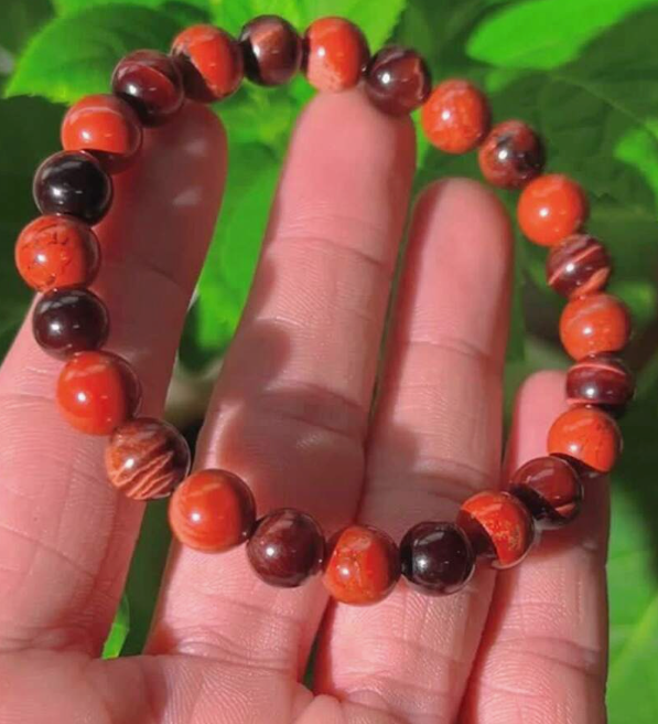 Powerful Protection Bracelet – Red Tiger Eye & Natural Stone Healing Bracelet