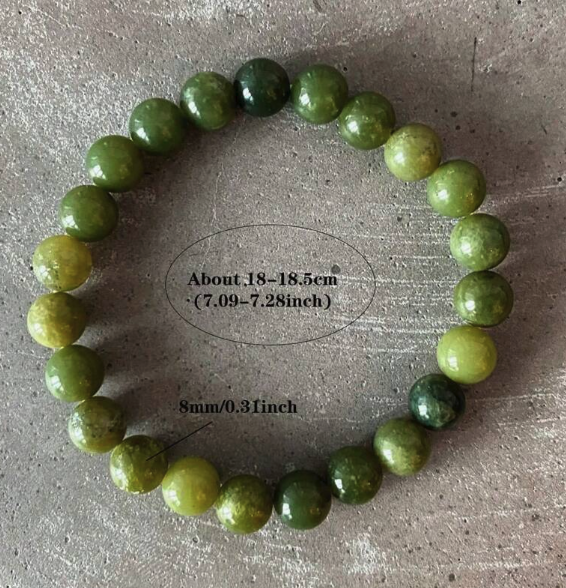 Natural Green Jade Good Luck Bracelet – Attract Positivity & Ward Off Misfortune