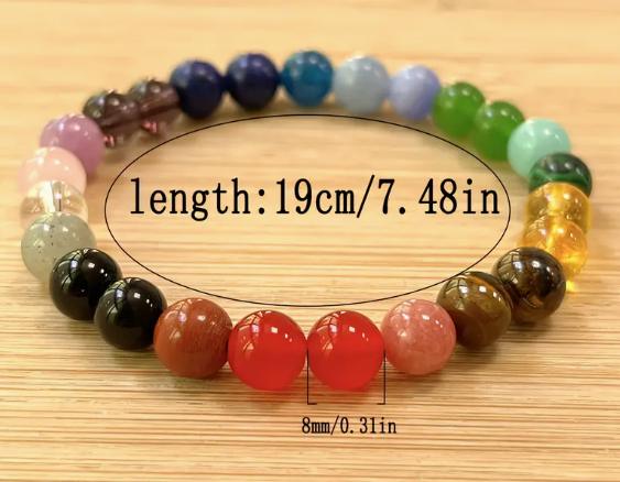 Bohemian Style Chakra Bracelet – Promotes balance, healing, and spiritual wellness