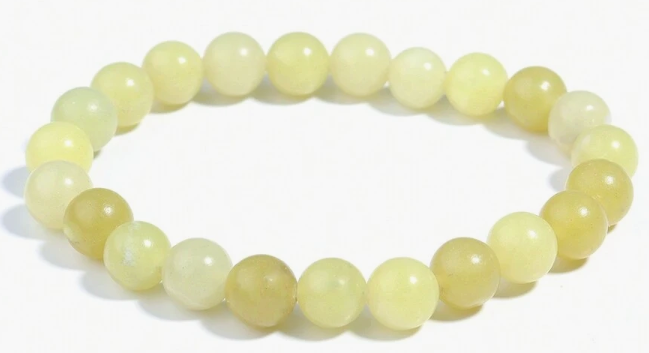 Natural Lemon Jade Beaded Bracelet – Available in 8mm and 10mm Sizes