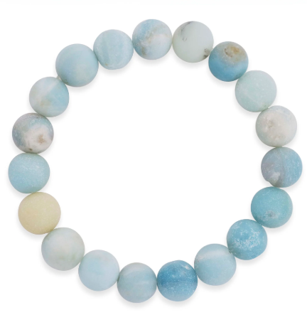 Nantasket Beach-Inspired Amazonite Bracelet – Calm, Coastal Energy in Every Bead