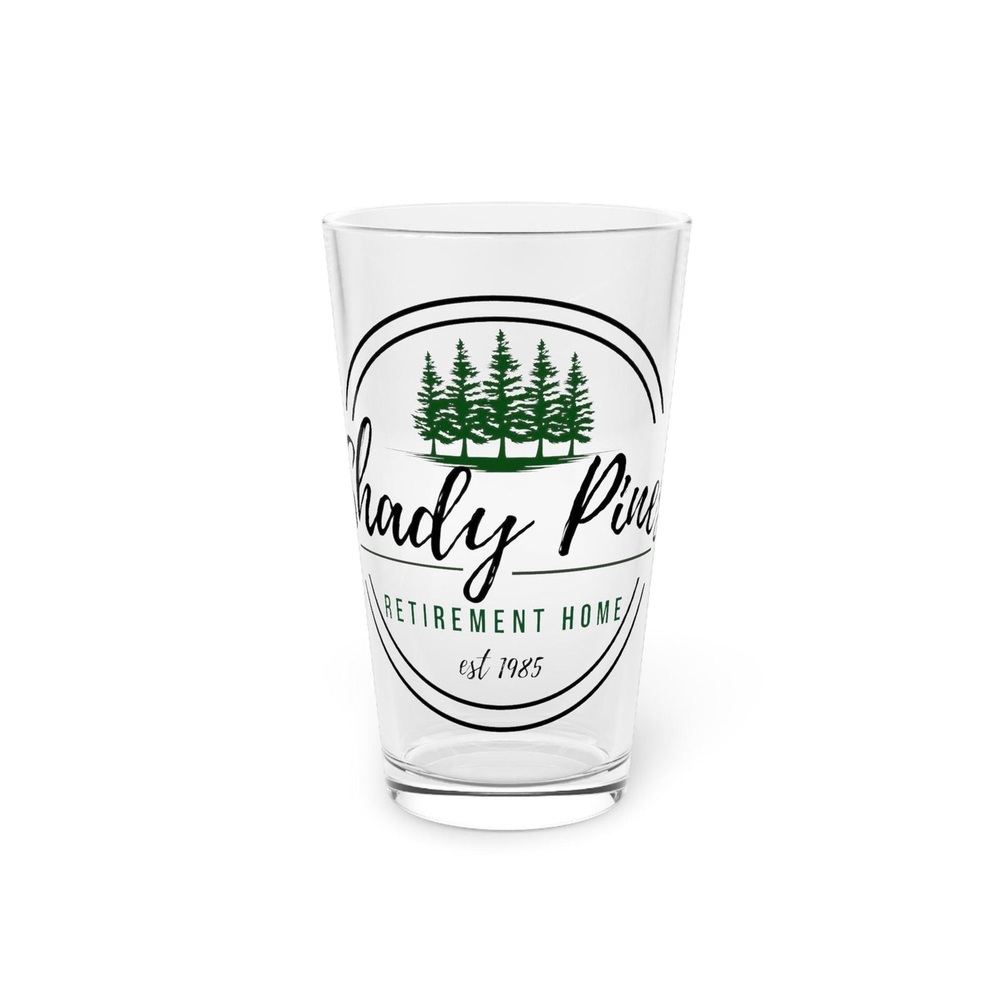 Shady Pines - Pint Glass, 16oz - Wicked Naughty Apparel