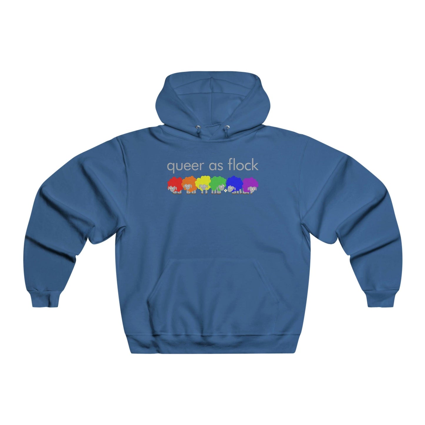Queer as Flock - NUBLEND® Hooded Sweatshirt - Wicked Naughty Apparel