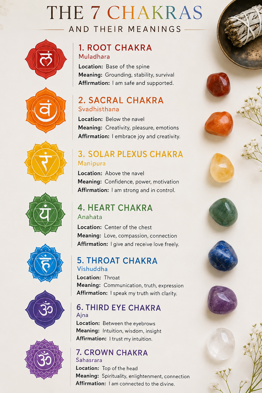 The 7 Chakras Explained: Meaning, Balance & the Best Crystal Bracelets for Each Energy Center