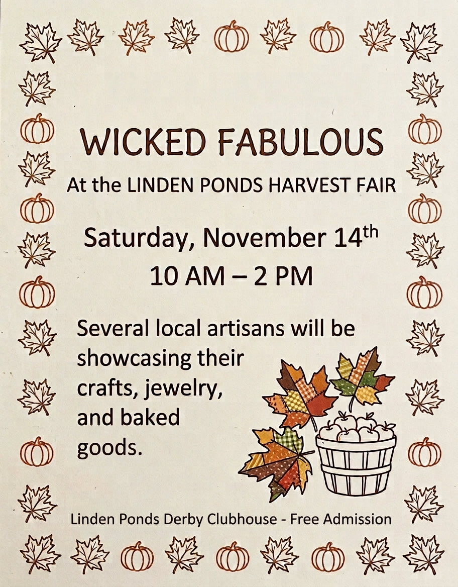 Hull-Based Wicked Fabulous to Showcase Handcrafted Jewelry at Linden Ponds Harvest Fair on November 14