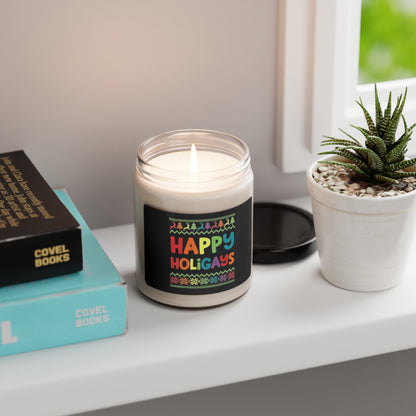 Happy Holigays Candle