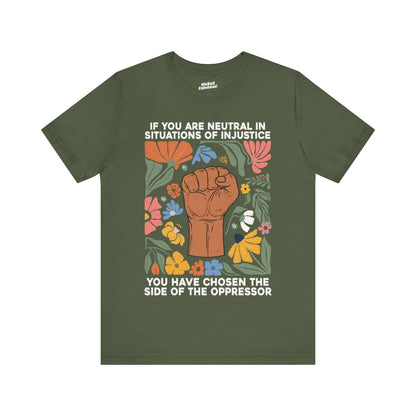Empowering Unisex Jersey Tee - 'Choose a Side of Justice'