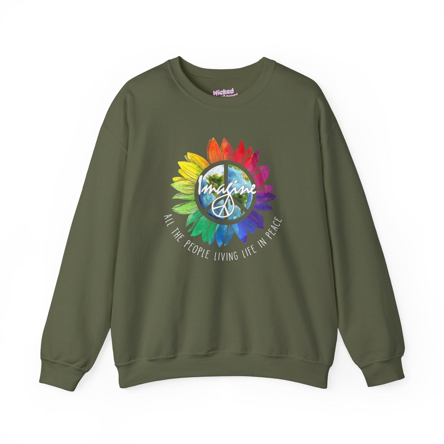 Imagine Living Life in Peace - Crewneck Sweatshirt