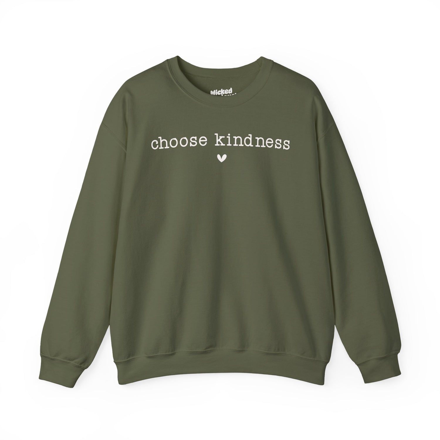 Crewneck Sweatshirt — "Choose Kindness" Minimalist Inspirational Pullover