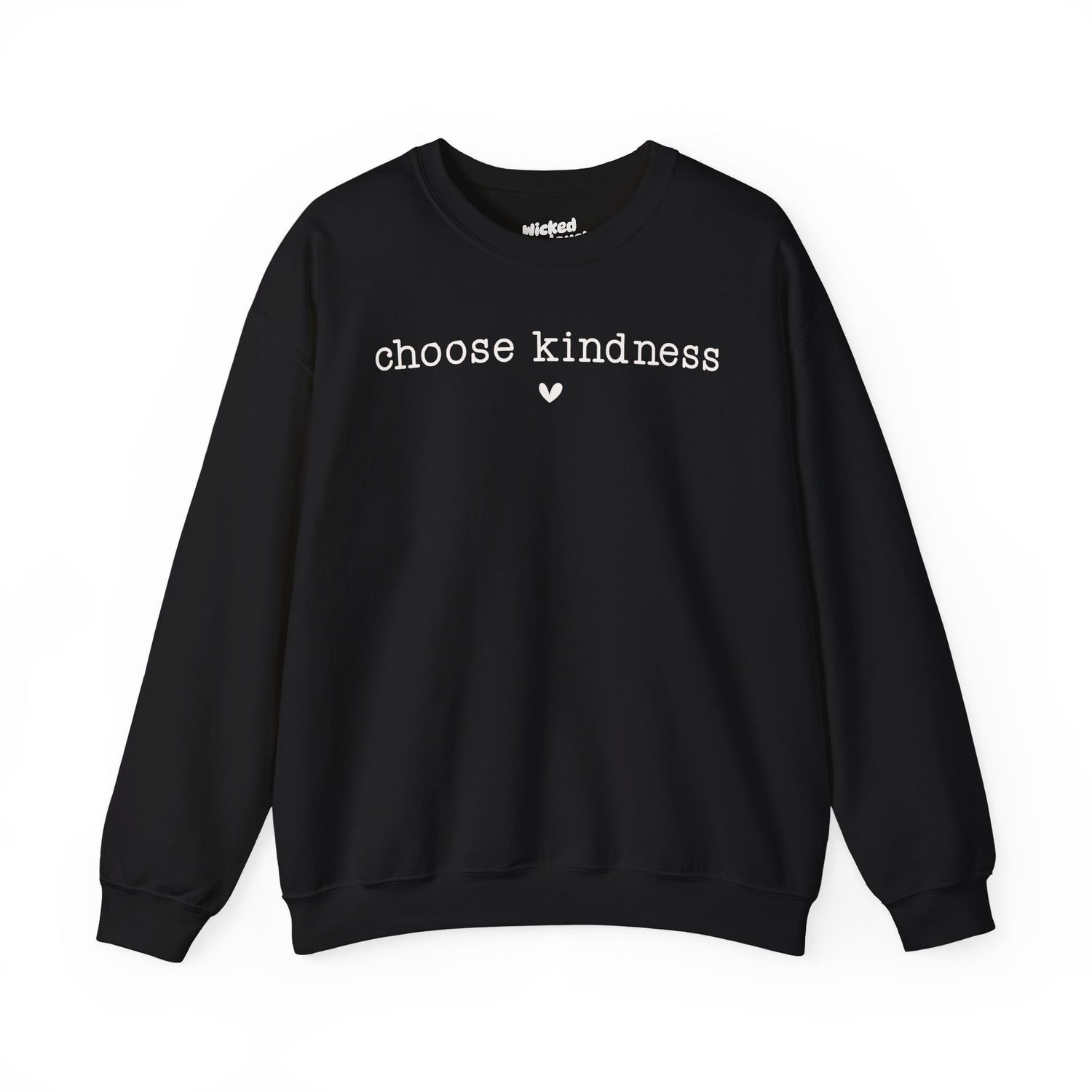 Crewneck Sweatshirt — "Choose Kindness" Minimalist Inspirational Pullover
