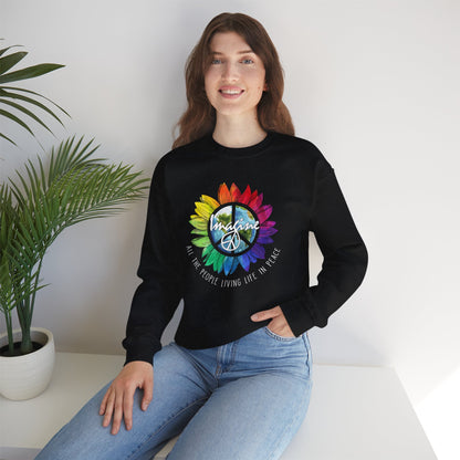 Imagine Living Life in Peace - Crewneck Sweatshirt