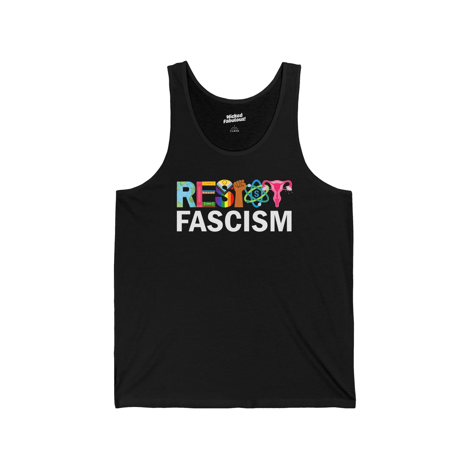 Resist Fascism Unisex Jersey Tank - Bold Protest Apparel