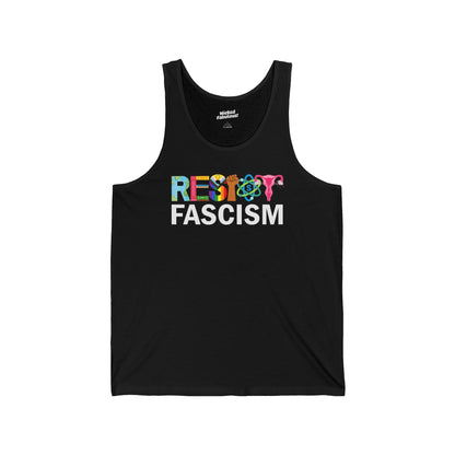 Resist Fascism Unisex Jersey Tank - Bold Protest Apparel