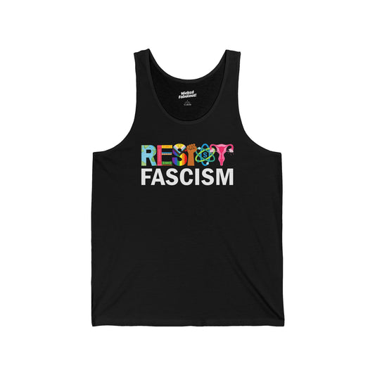 Resist Fascism Unisex Jersey Tank - Bold Protest Apparel