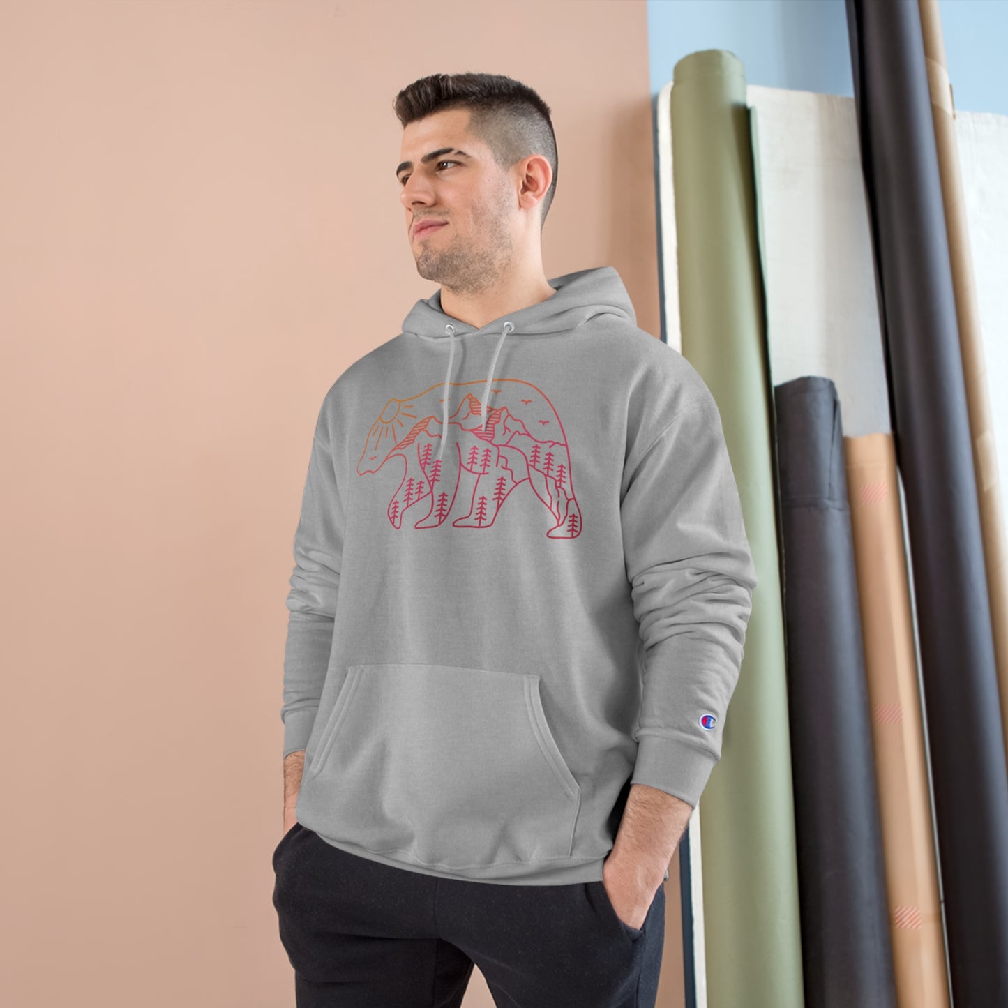 The Adventurous Bear Champion Hoodie