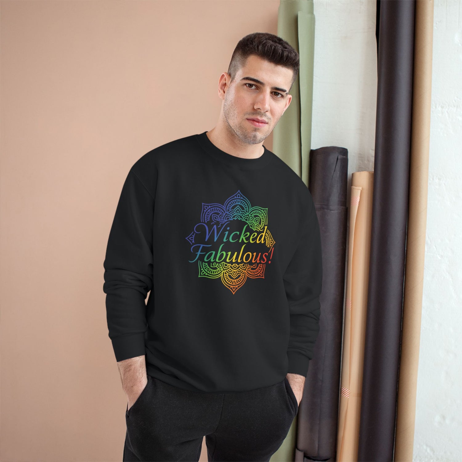 Wicked Fabulous logo Crewneck Champion Sweatshirt