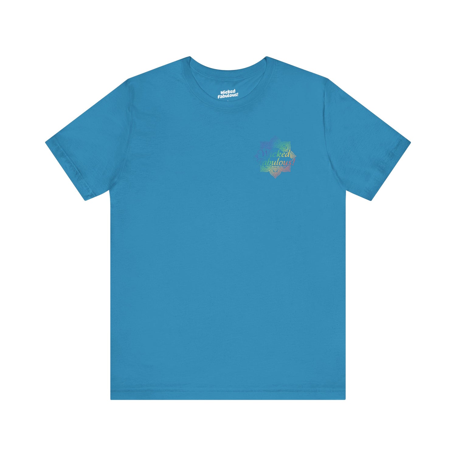 Vibrant Tree of Life Chakra Short Sleeve Tee (Printed on Back)