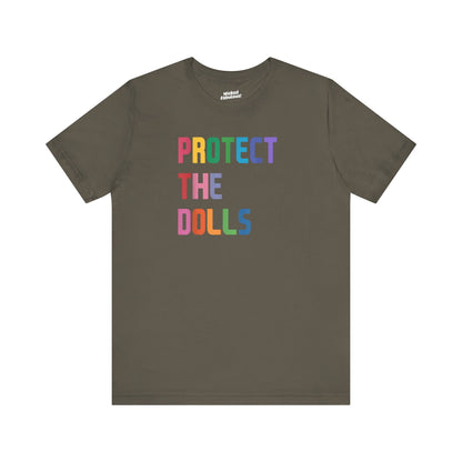 Protect the Dolls Unisex Jersey Tee – Supportive LGBTQ+ Apparel