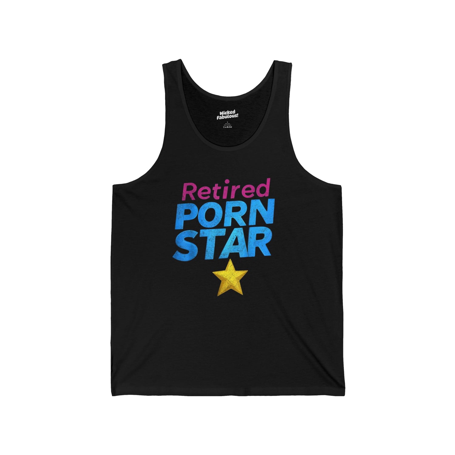 Funny Unisex Jersey Tank - Retired Porn Star