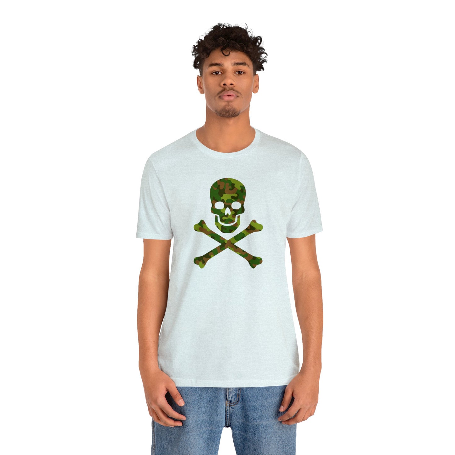 Camo Skull and Crossbones