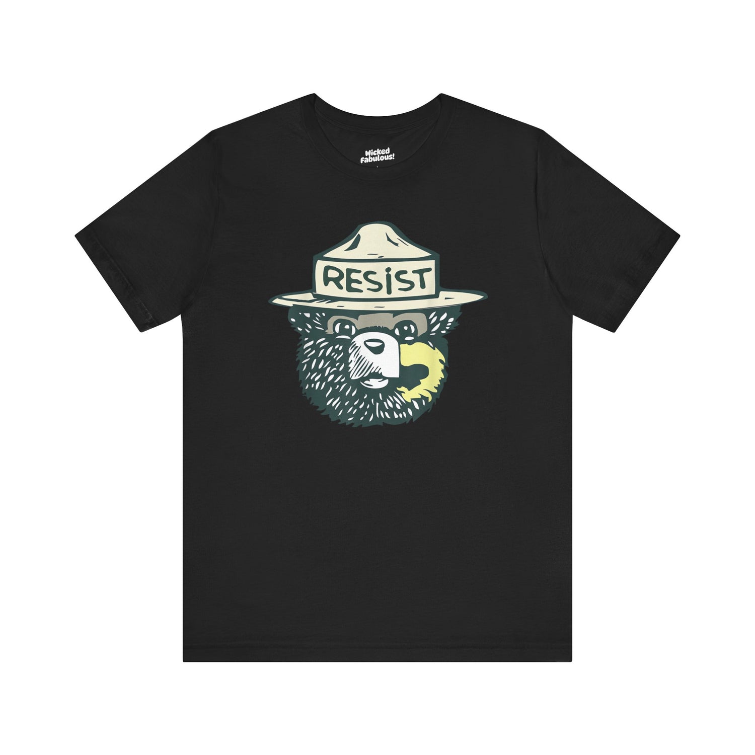Resist Bear Unisex Tee - Eco-Friendly Short Sleeve Shirt