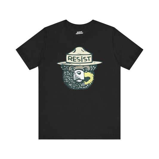 Resist Bear Unisex Tee - Eco-Friendly Short Sleeve Shirt