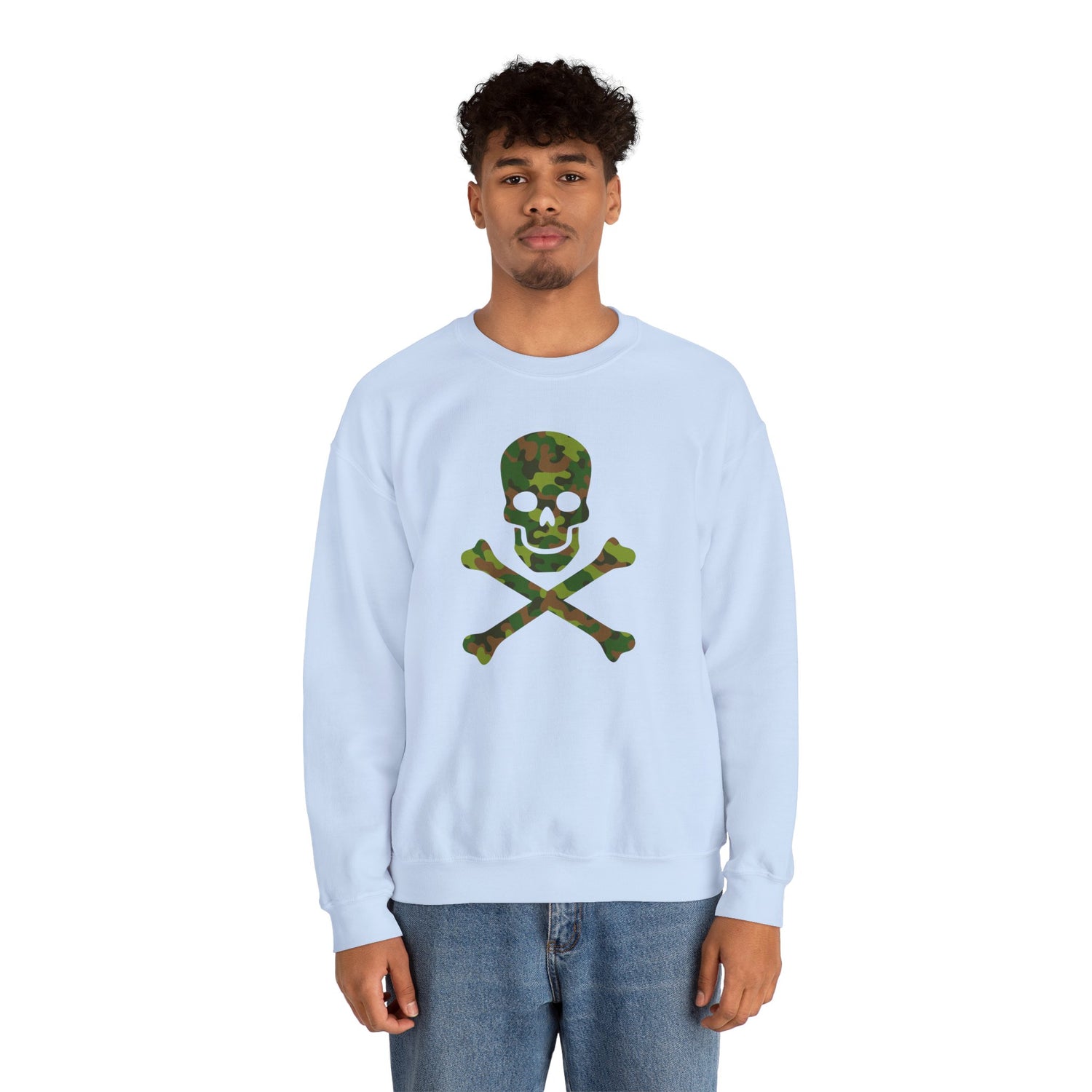 Camo Skull and Crossbones