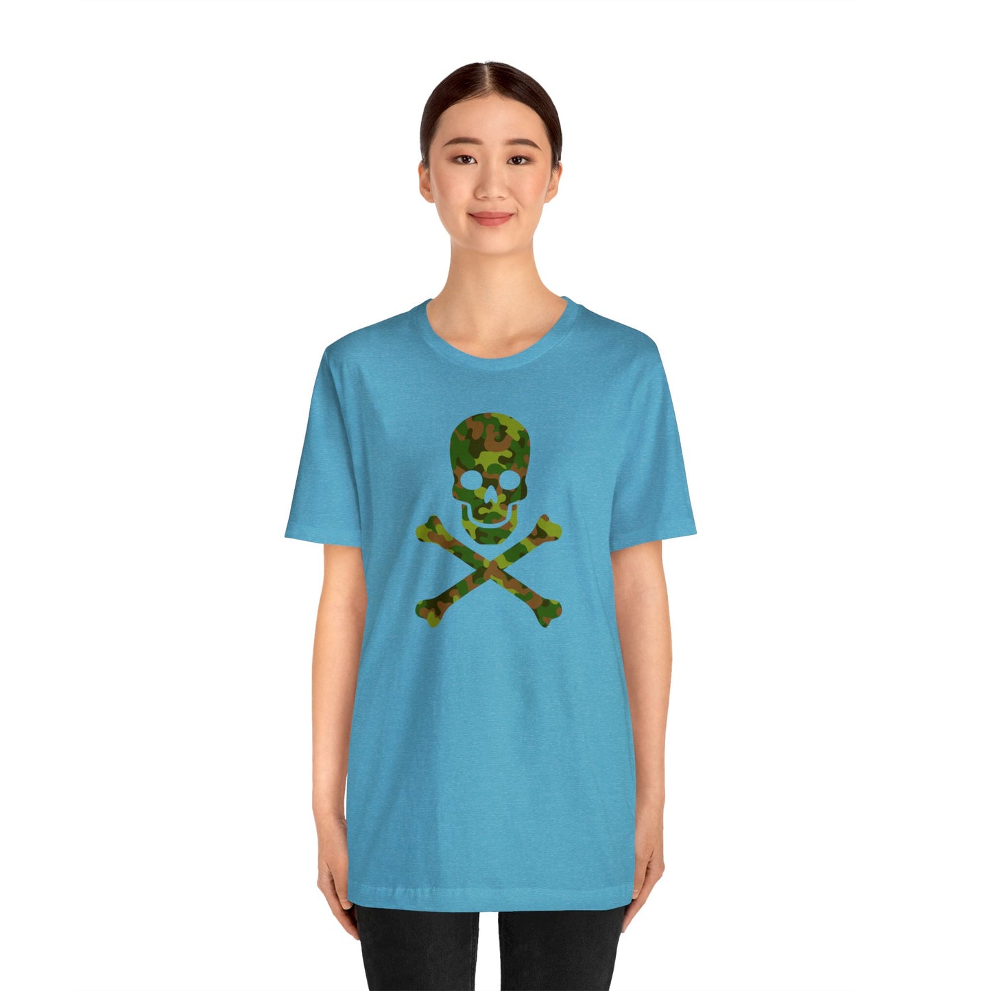 Camo Skull and Crossbones