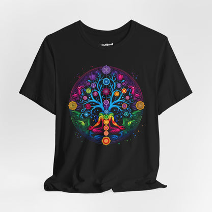 Vibrant Psychedelic Chakra Short Sleeve Tee