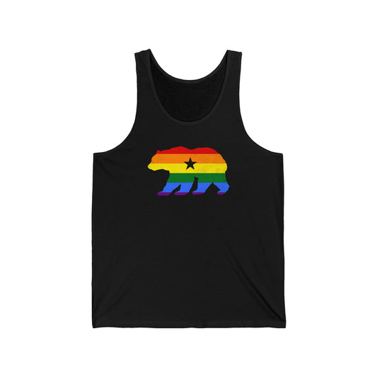California Bear Rainbow Pride Colors